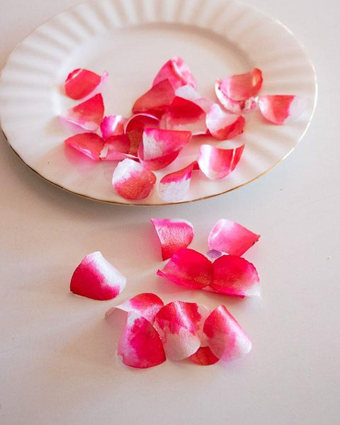 Crystal Candy Rose Petals - Cerise Pink & White 10g