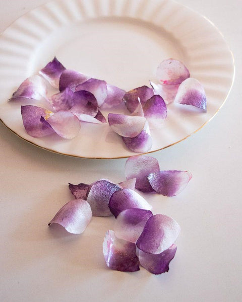 Crystal Candy Rose Petals - Purple & White 10g