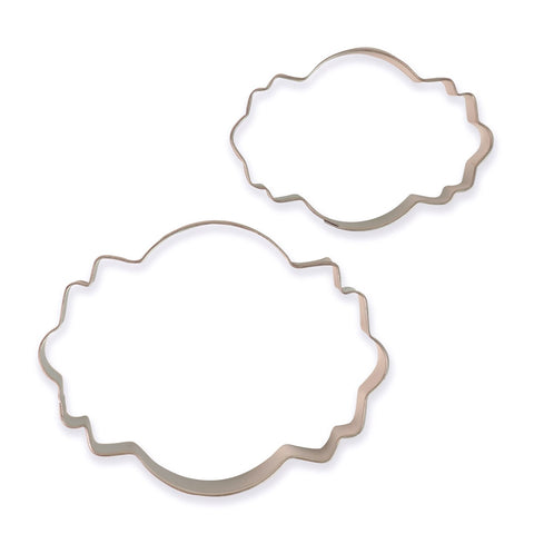 Cookie & Cake Plaque Cutter Style 4 Set of 2