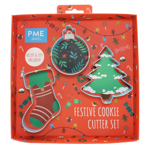 Festive Cookie Cutter Set of 3