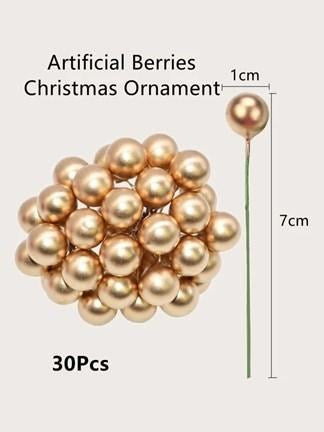 Gold Artificial Berry (1pc)