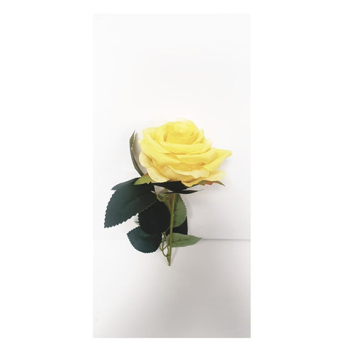 Artificial Yellow Rose Stem
