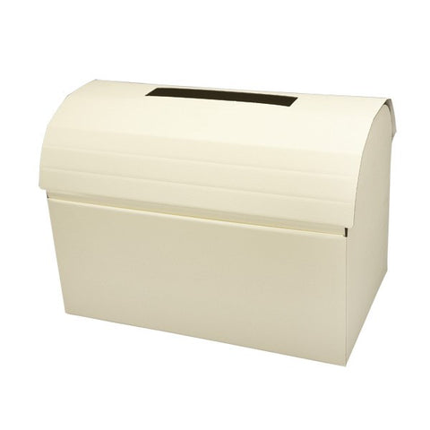 Ivory Silk Chest Post Box