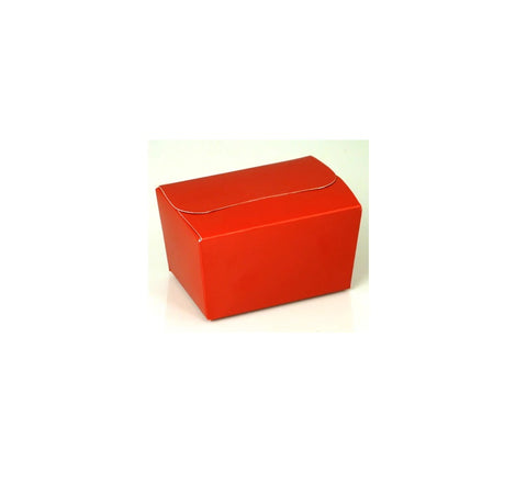 Warm Red Flat Fold Ballotin Boxes (Pack of 10)