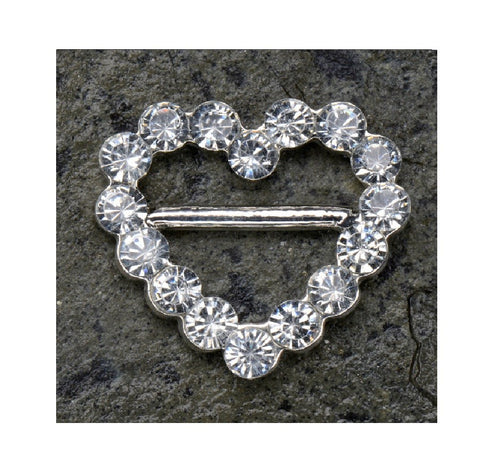 Heart Buckle in Acylic 20 x 20mm