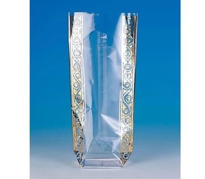 100 x 220mm Gold Scroll Cello Bag (Pack of 10)