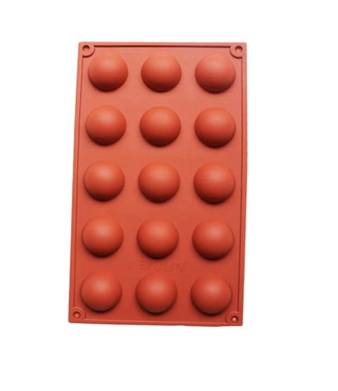 Half Sphere Silicone Mould - 15 cavity