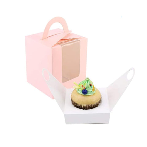 Single Pink Cupcake Box (1pc)