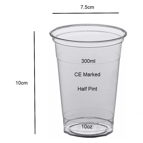 Standard Clear Half Pint Cup x50