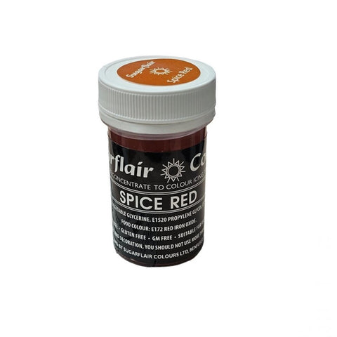 Sugarflair Pastel Paste Colour - Spice Red 25g