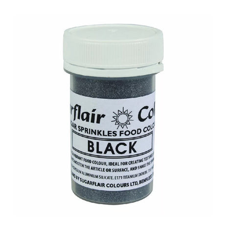 Sugarflair Sugar Sprinkles 20g - Black []