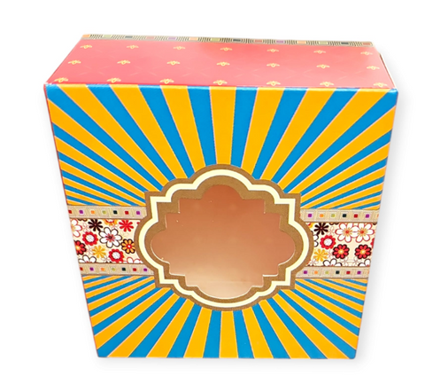 4x4x2" Mithai Box - Red 1x10