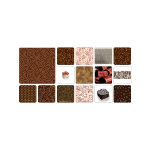 Chocolate Transfer Sheet -Rose Bloom