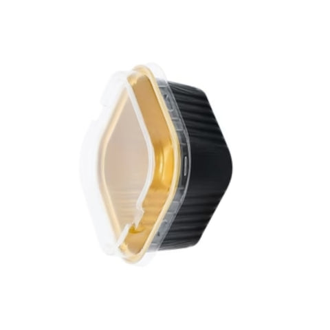 Dome lid for 300ml Black N Gold Baking Cups 112x112mm 1x50