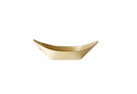 Bamboo Wood Boats 65mm x 42mm - Pack of 50