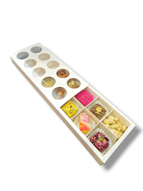 Large Sweet / Treat Box, Holds 10 - White