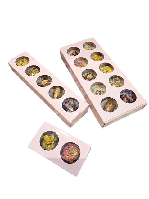 Large Sweet / Treat Box, Holds 10 - Blossom Pink