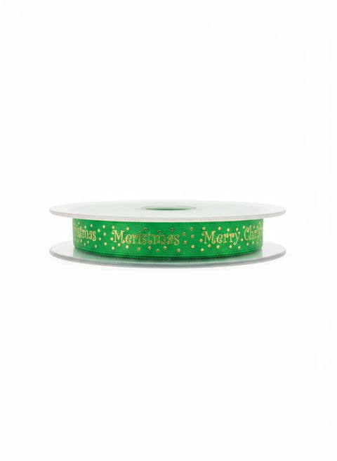 Green Christmas Ribbon - 1m