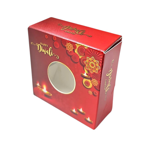4x4x2" Diwali Sweet Box, 125g, 10 Pack