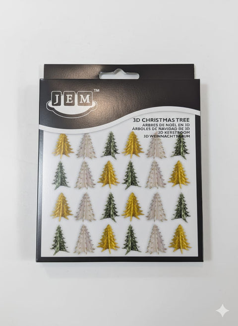 3D Christmas Tree - Set of 8