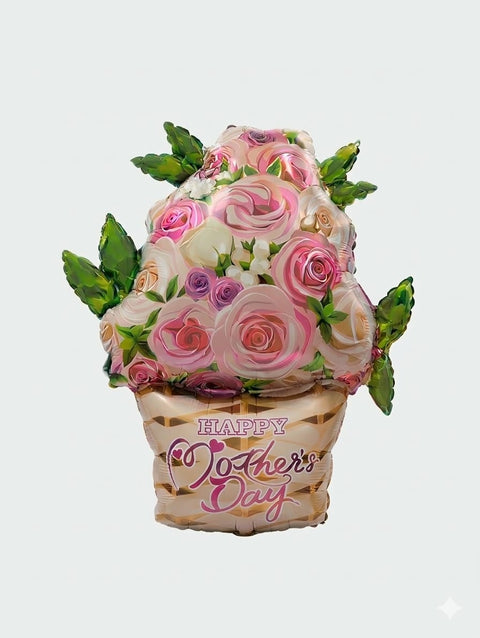 LOWER POT HAPPY MOTHER'S DAY FOIL BALLOON