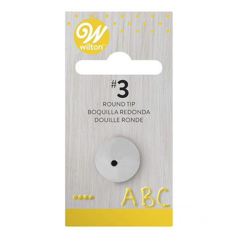 Wilton Decorating Tip 3 Round Carded