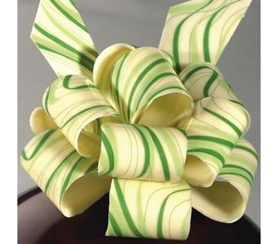 Chocolate Transfer Sheet - Green Swirls