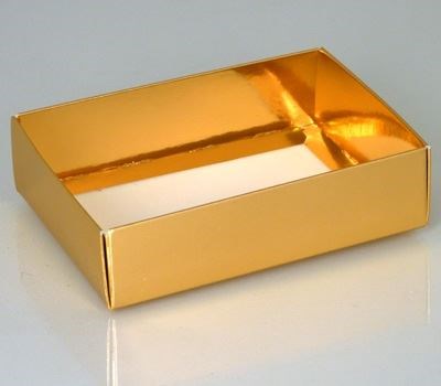 125g Shiny Gold Folding Box - 110x80x30mm