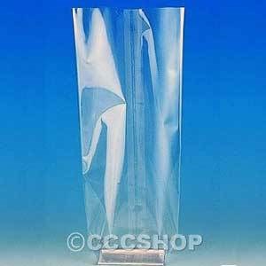 10 Small Clear Cellophane Bag with Base