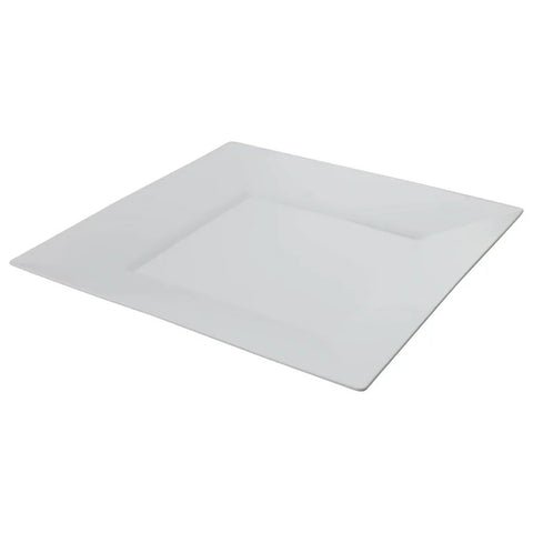 23cm Square White Plates (Pack of 8)