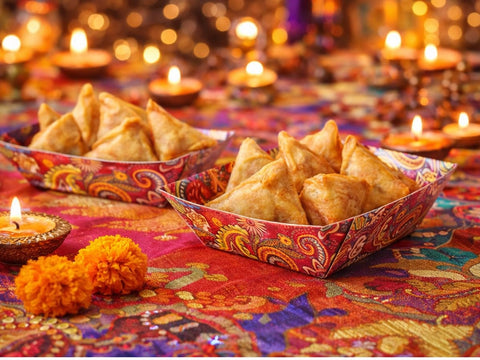 Small Bollywood Food Tray - 171x100x38mm, 25 Pack
