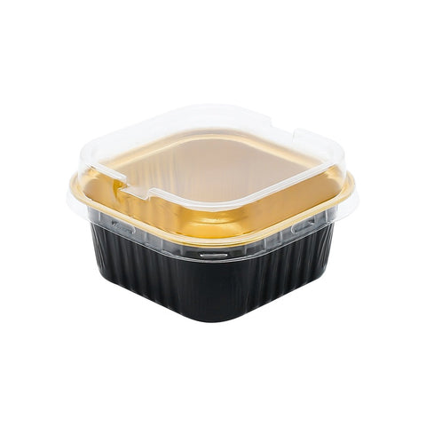 Dome lid for 300ml Black N Gold Baking Cups 112x112mm 1x50