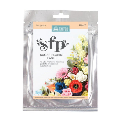 Squires Kitchen Sugar Florist Paste Soft Peach 200g