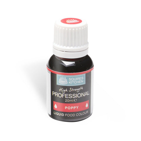 Squires Kitchen Professional Food Colour Liquid 20ml Poppy