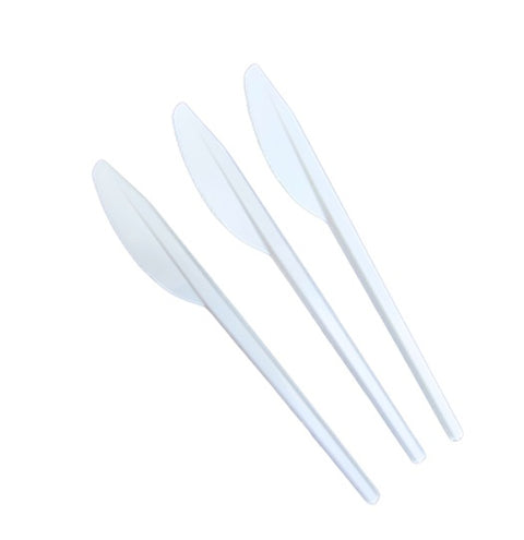 White Reusable Knives 1x100