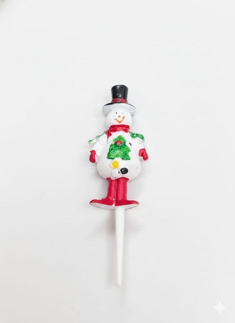 Snowman Figure Topper (Red Boots)