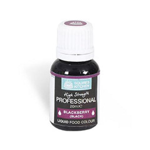 Squires Kitchen Professional Food Colour Liquid 20ml Blackberry Black