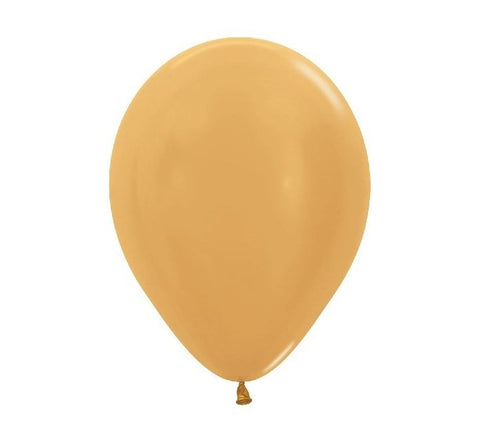 12" Mettalic Gold balloons 50 pack