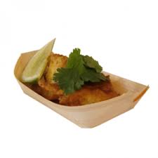 120mm (Wooden) Food Boats Qty:50