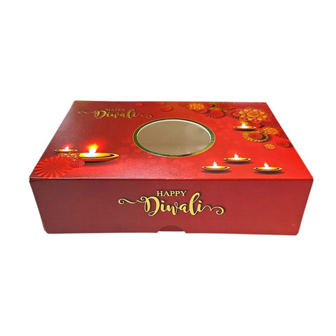 7x5x2" Diwali Sweet Box, 500g, 10 Pack