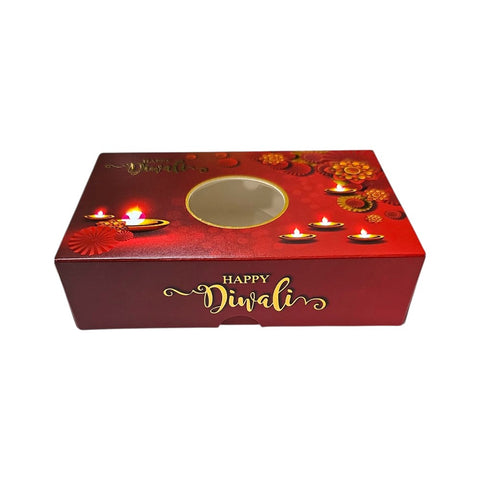 6x4x2" Diwali Sweet Box, 250g, 10 Pack