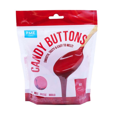 PME Candy Buttons - Red (12oz)
