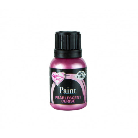 Rainbow Dust Metallic Food Paint - Pearlescent Cerise 25ml