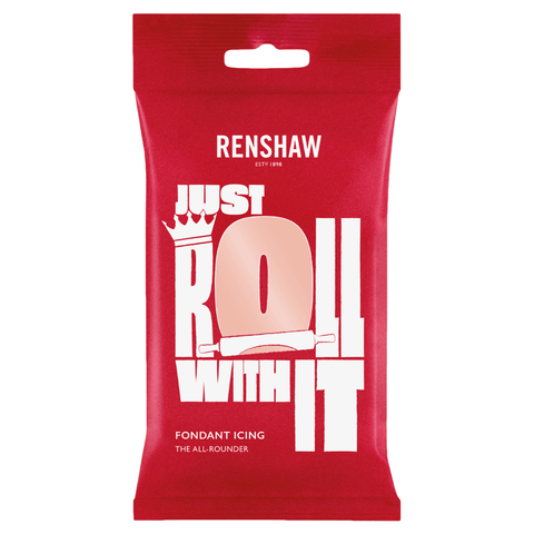 RENSHAW Peach Blush - Just Roll With It Sugarpaste Fondant Icing 250g