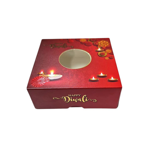 4x4x2" Diwali Sweet Box, 125g, 10 Pack