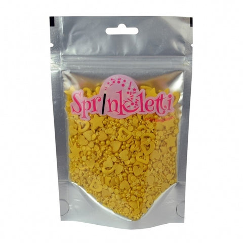 SPRINKLETTI Gold Edible Sprinkles 100g - SUGARSHACK