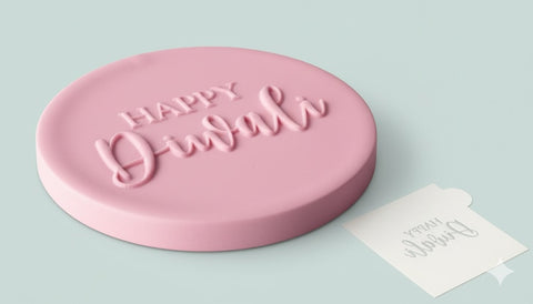 Happy Diwali  Debosser Cookie Fondant Biscuit stamp