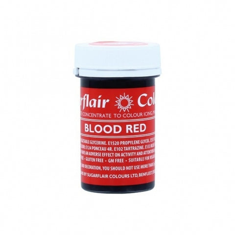 Sugarflair Spectral Paste Colour - Blood Red 25g - SUGARSHACK