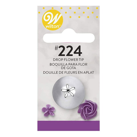 Wilton Drop Flower Decorating Tip/Nozzle No. 224 - Stainless Steel