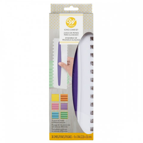 Wilton Patterned Icing Comb set of 3